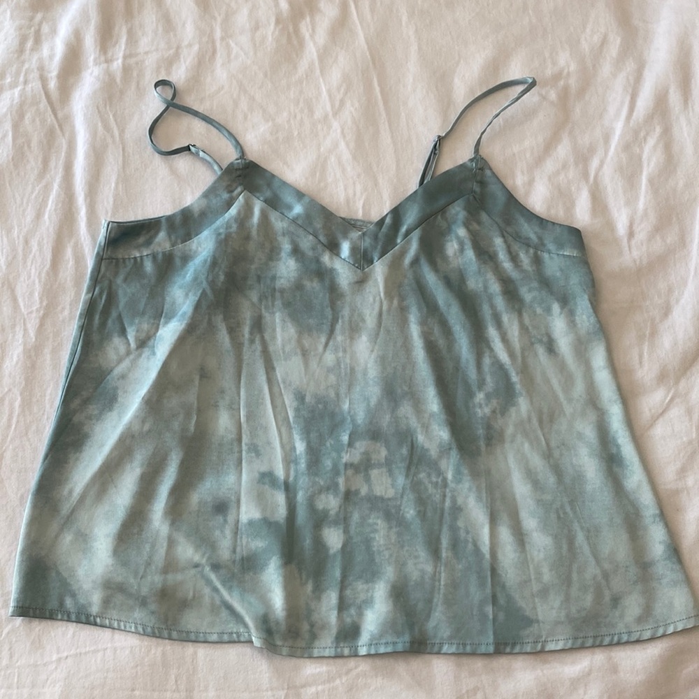 Super comfy silk turquoise slip for sleepwear/casual shirt